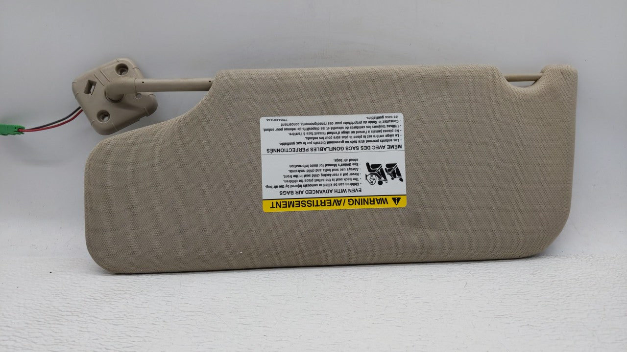 2010-2011 Ford Taurus Sun Visor Shade Replacement Passenger Right Mirror Fits Fits 2010 2011 OEM Used Auto Parts - Oemusedau