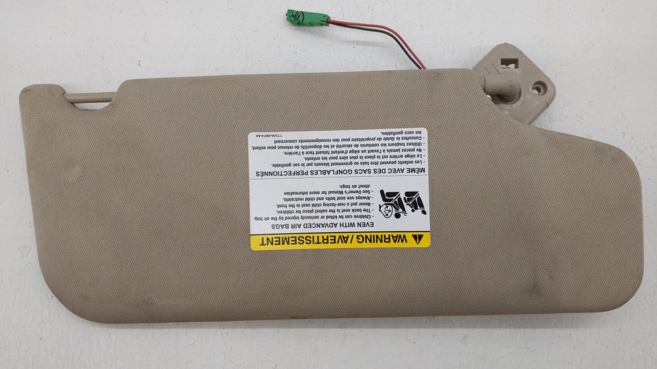 2010-2011 Ford Taurus Sun Visor Shade Replacement Driver Left Mirror Fits Fits 2010 2011 OEM Used Auto Parts - Oemusedautopa