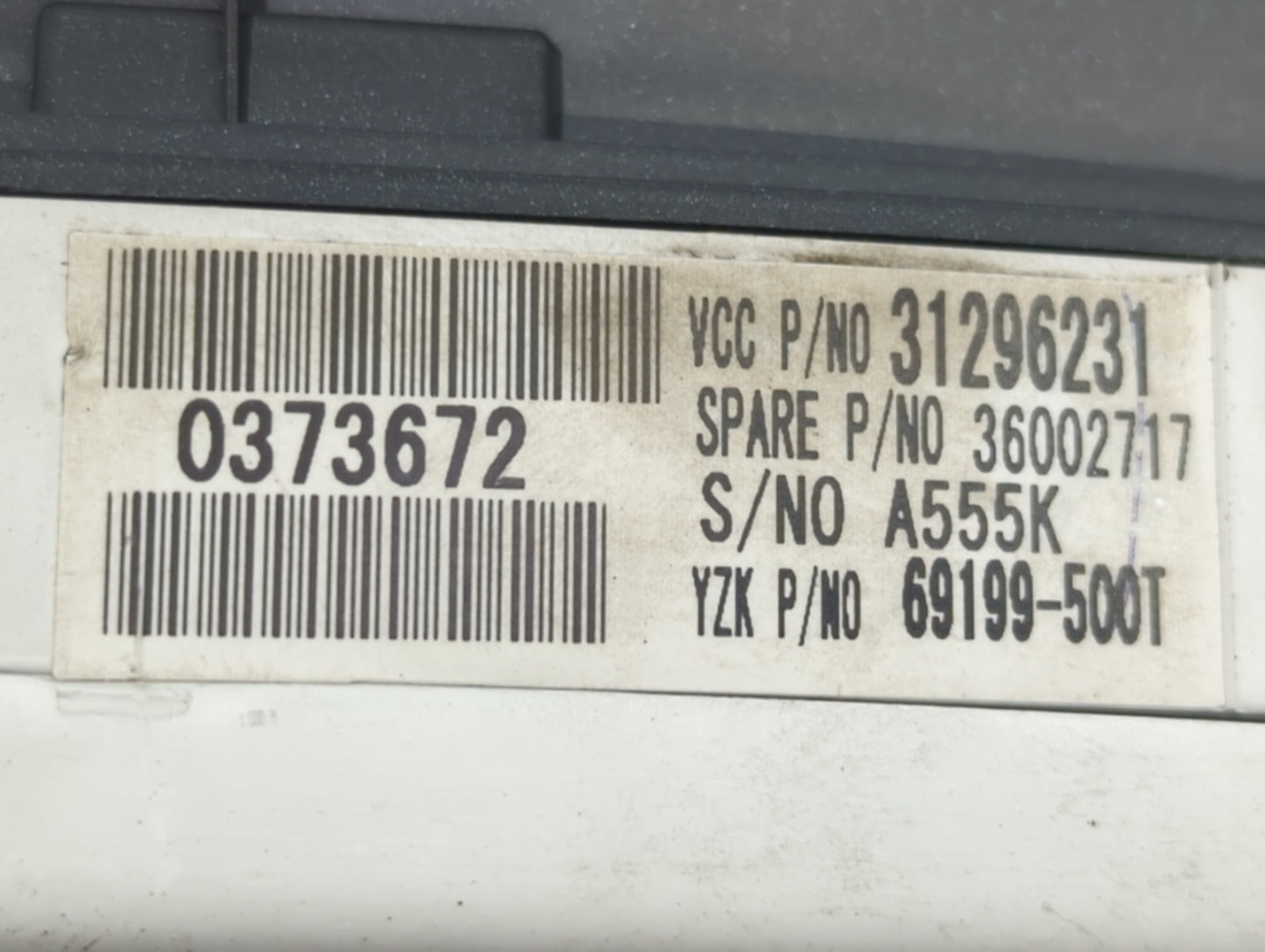 2011 Gmc S300 Instrument Cluster Speedometer Gauges P/N:36002717 31296231 Fits OEM Used Auto Parts - Oemusedautoparts1.com