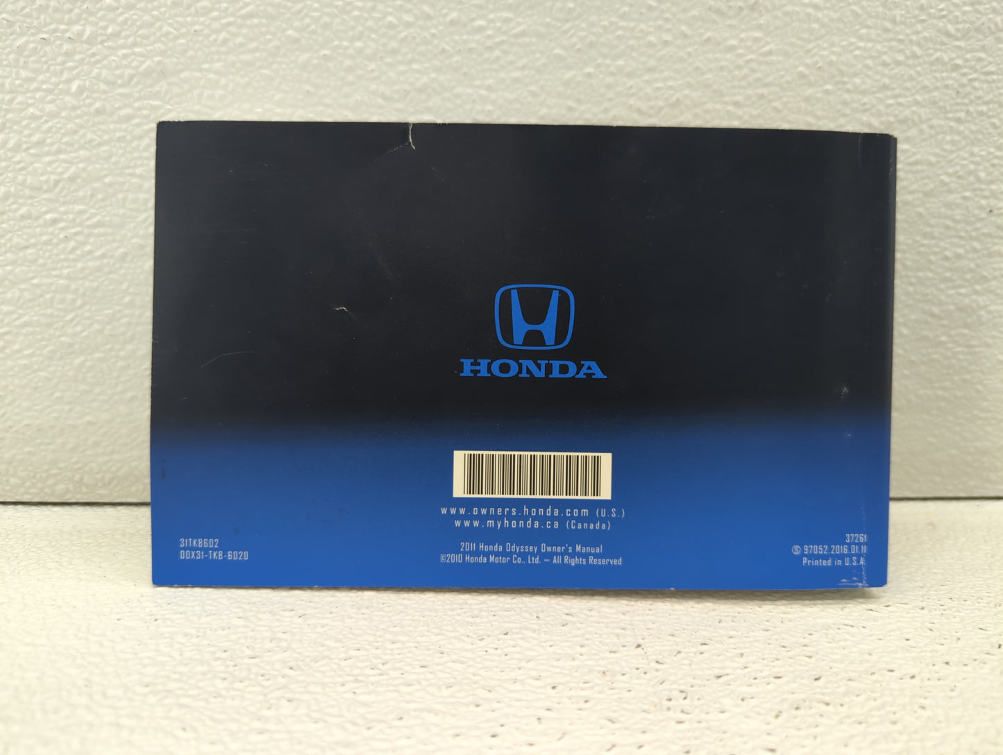 2011 Honda Odyssey Owners Manual Book Guide OEM Used Auto Parts - Oemusedautoparts1.com