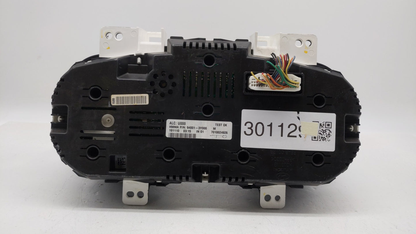 2011 Hyundai Elantra Instrument Cluster Speedometer Gauges P/N:94001-3X230 94001-3Y000 Fits OEM Used Auto Parts - Oemusedaut