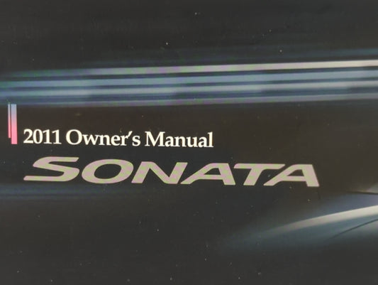 2011 Hyundai Sonata Owners Manual Book Guide P/N:A3SO-EU0NH OEM Used Auto Parts