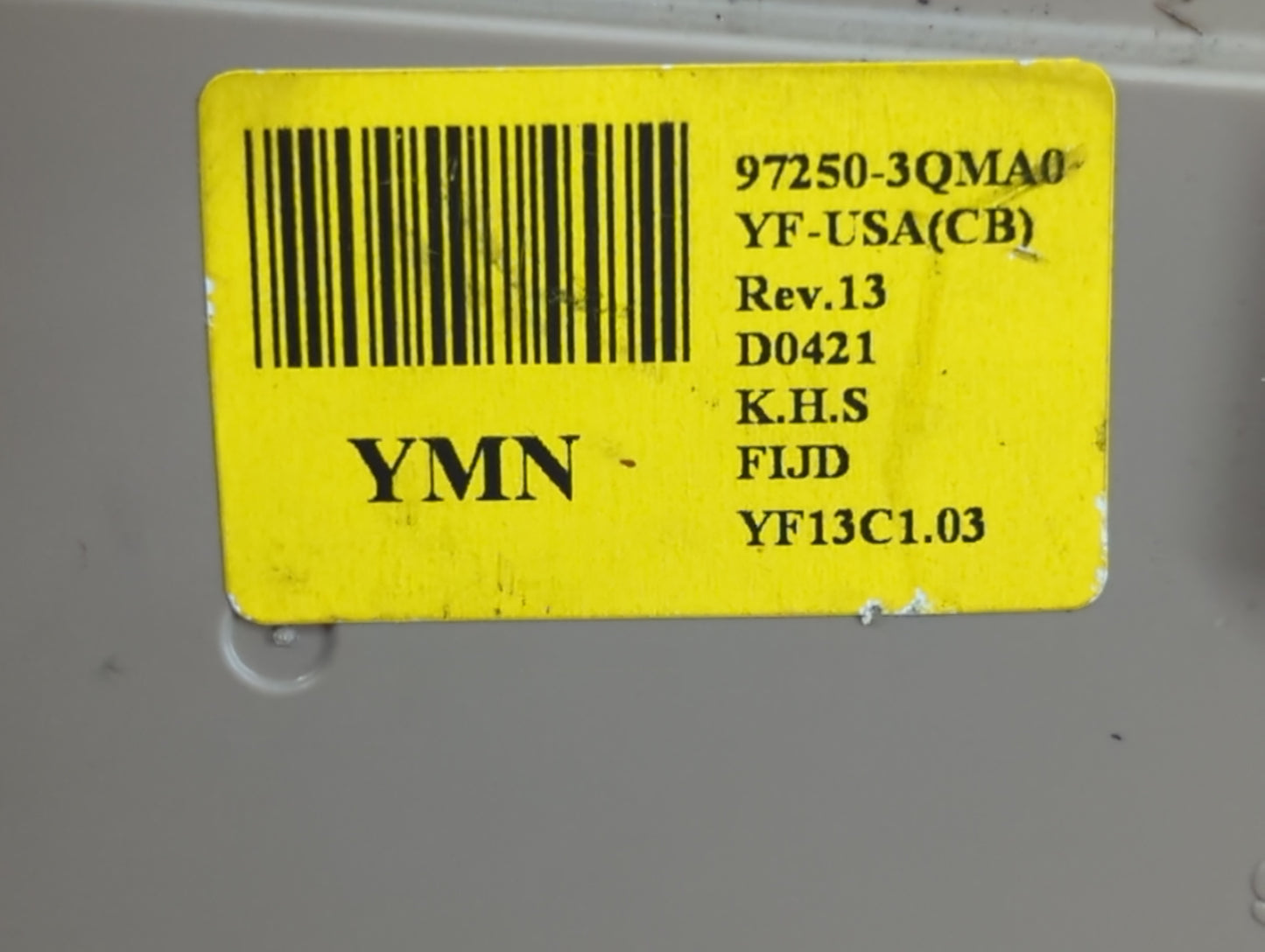 2011 Hyundai Sonata Climate Control Module Temperature AC/Heater Replacement P/N:97250-3QMA0 Fits OEM Used Auto Parts - Oemu