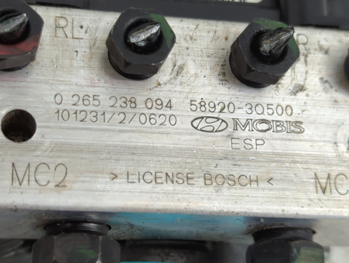 2011 Hyundai Sonata Anti-Lock Brake ABS Pump Module Actuator OEM P/N:58920-3O500 0 265 238 094 Fits OEM Used Auto Parts - Oe