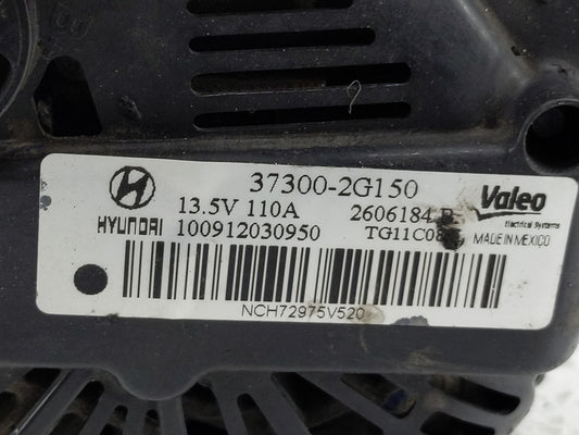 2011-2013 Hyundai Sonata Alternator Replacement Generator Charging Assembly Engine OEM P/N:2606184 B 37300-2G150 Fits OEM Used Auto Parts