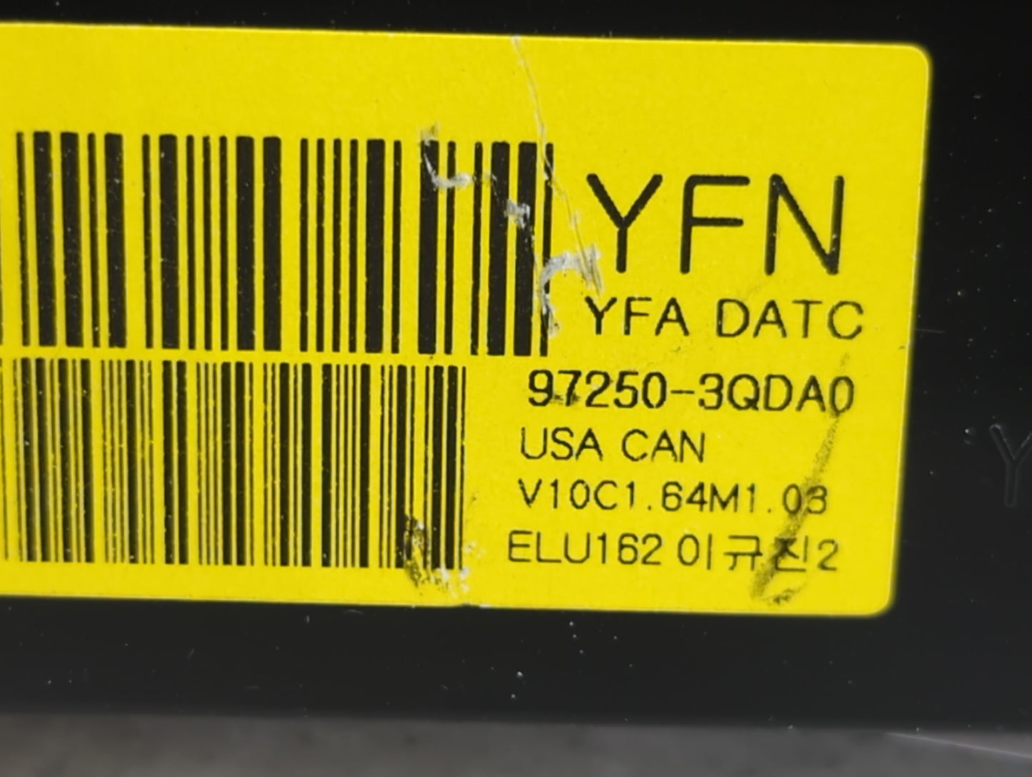 2011 Hyundai Sonata Climate Control Module Temperature AC/Heater Replacement P/N:97250-3QDA0 Fits OEM Used Auto Parts - Oemu