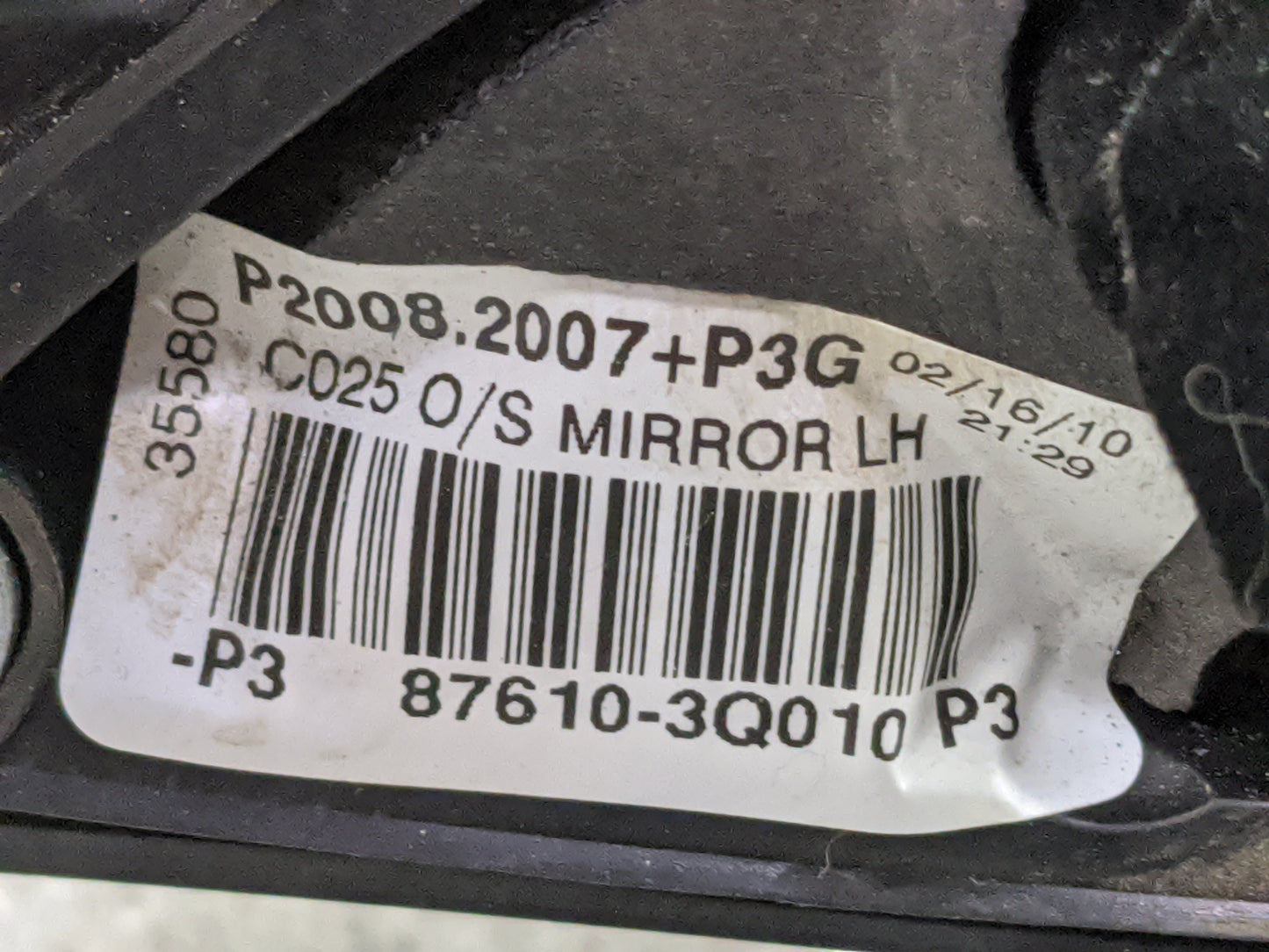 2011-2014 Hyundai Sonata Driver Side View Mirror - Left Door Mirror OEM Used - Oemusedautoparts1.com