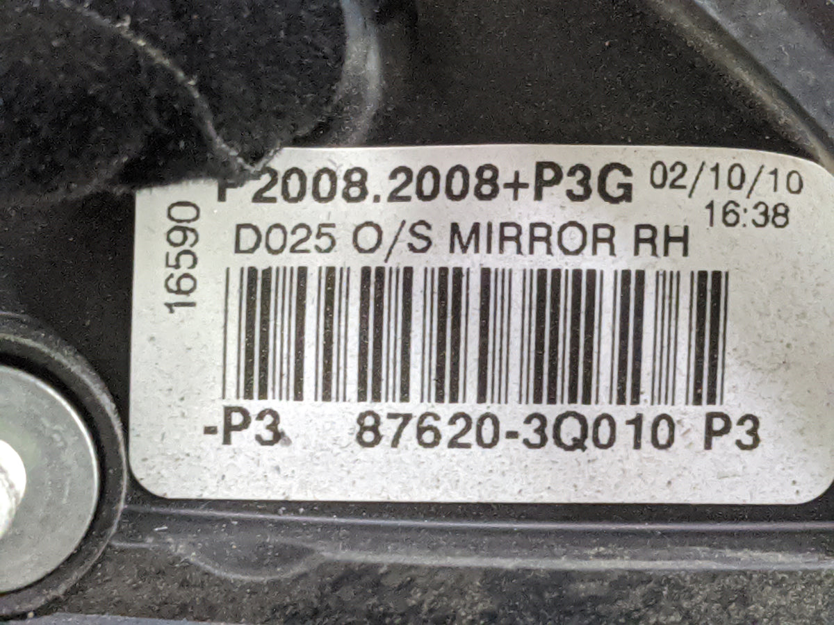 2011-2014 Hyundai Sonata Passenger Side View Mirror - Right Door Mirror OEM Used - Oemusedautoparts1.com