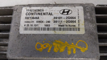 2011-2014 Hyundai Sonata PCM Engine Control Computer ECU ECM PCU OEM P/N:39101-2G661 39111-2G661 Fits Fits 2011 2012 2013 2014 OEM Used Auto Parts