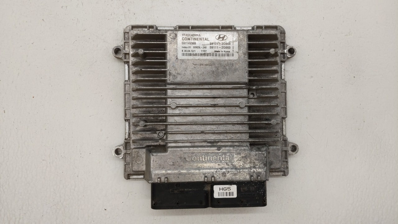 2011-2014 Hyundai Sonata PCM Engine Control Computer ECU ECM PCU OEM P/N:39111-2G671 39101-2G671 Fits Fits 2011 2012 2013 20