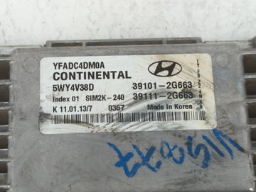 2011-2014 Hyundai Sonata PCM Engine Control Computer ECU ECM PCU OEM P/N:39111-2G663 39101-2G663 Fits Fits 2011 2012 2013 2014 OEM Used Auto Parts