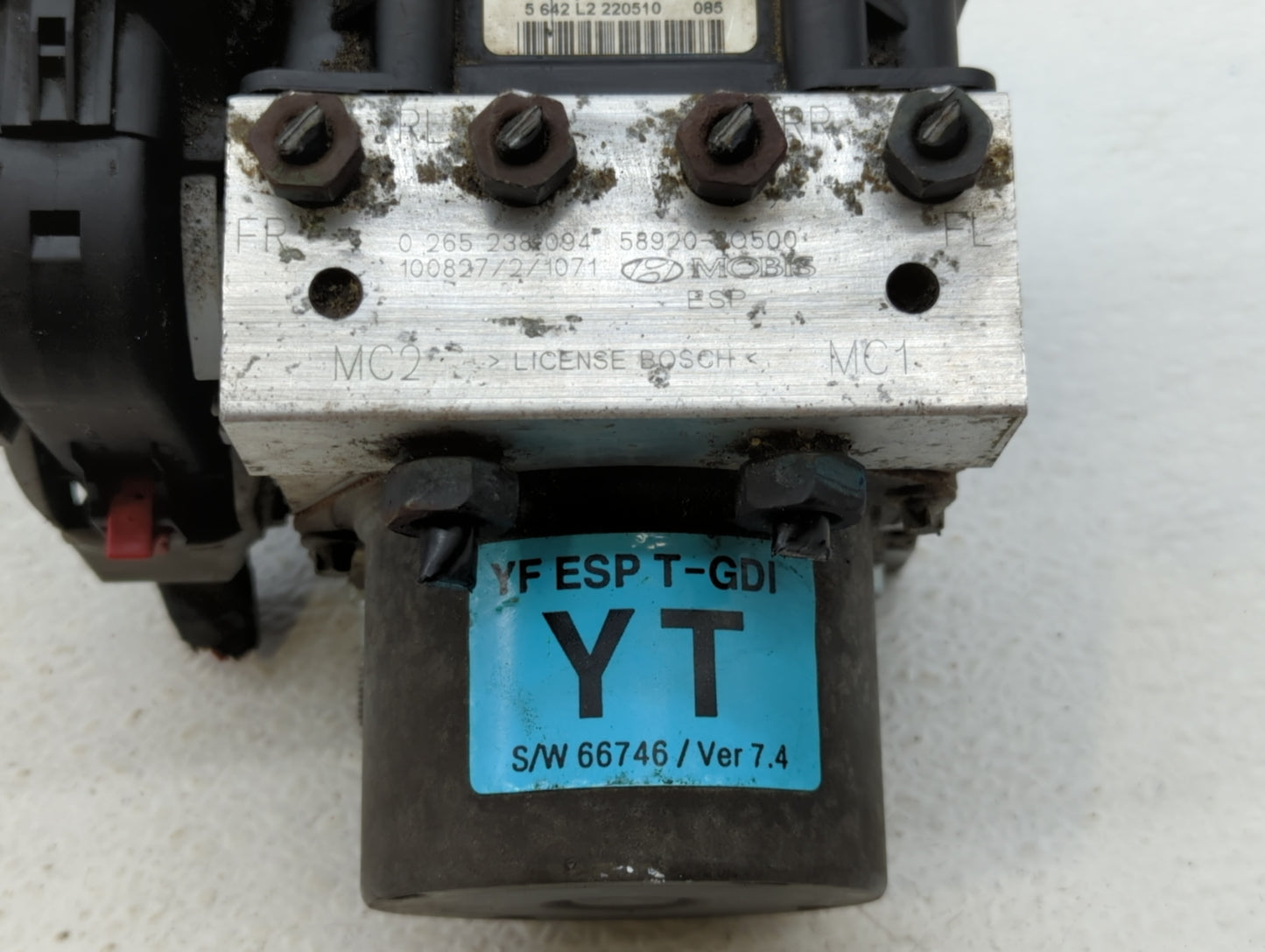 2011-2013 Hyundai Sonata ABS Pump Control Module Replacement P/N:58920-3Q400 58920-3Q500 Fits Fits 2011 2012 2013 OEM Used A