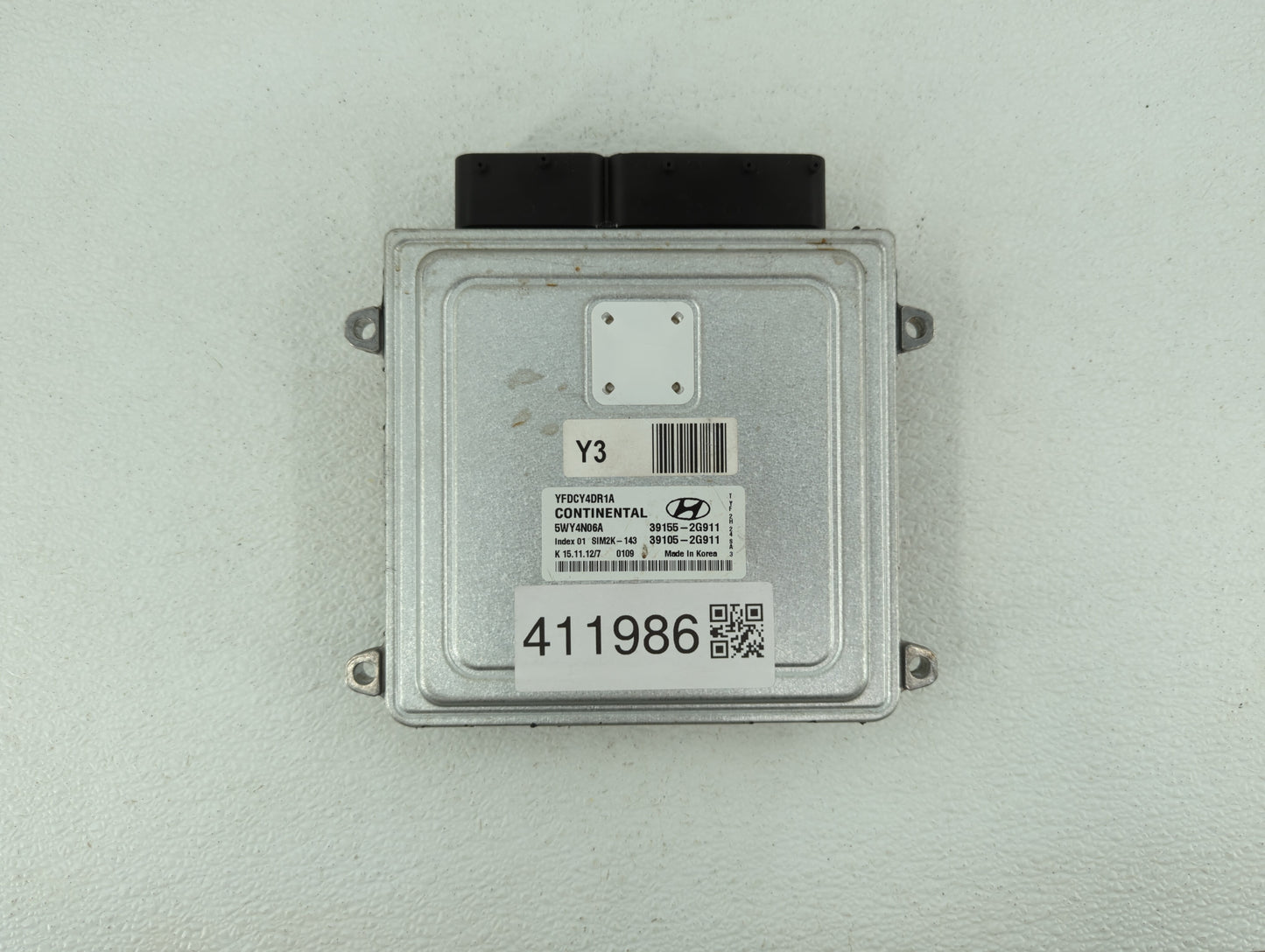 2011-2015 Hyundai Sonata PCM Engine Control Computer ECU ECM PCU OEM P/N:39105-2G913 39155-2G913 Fits OEM Used Auto Parts -
