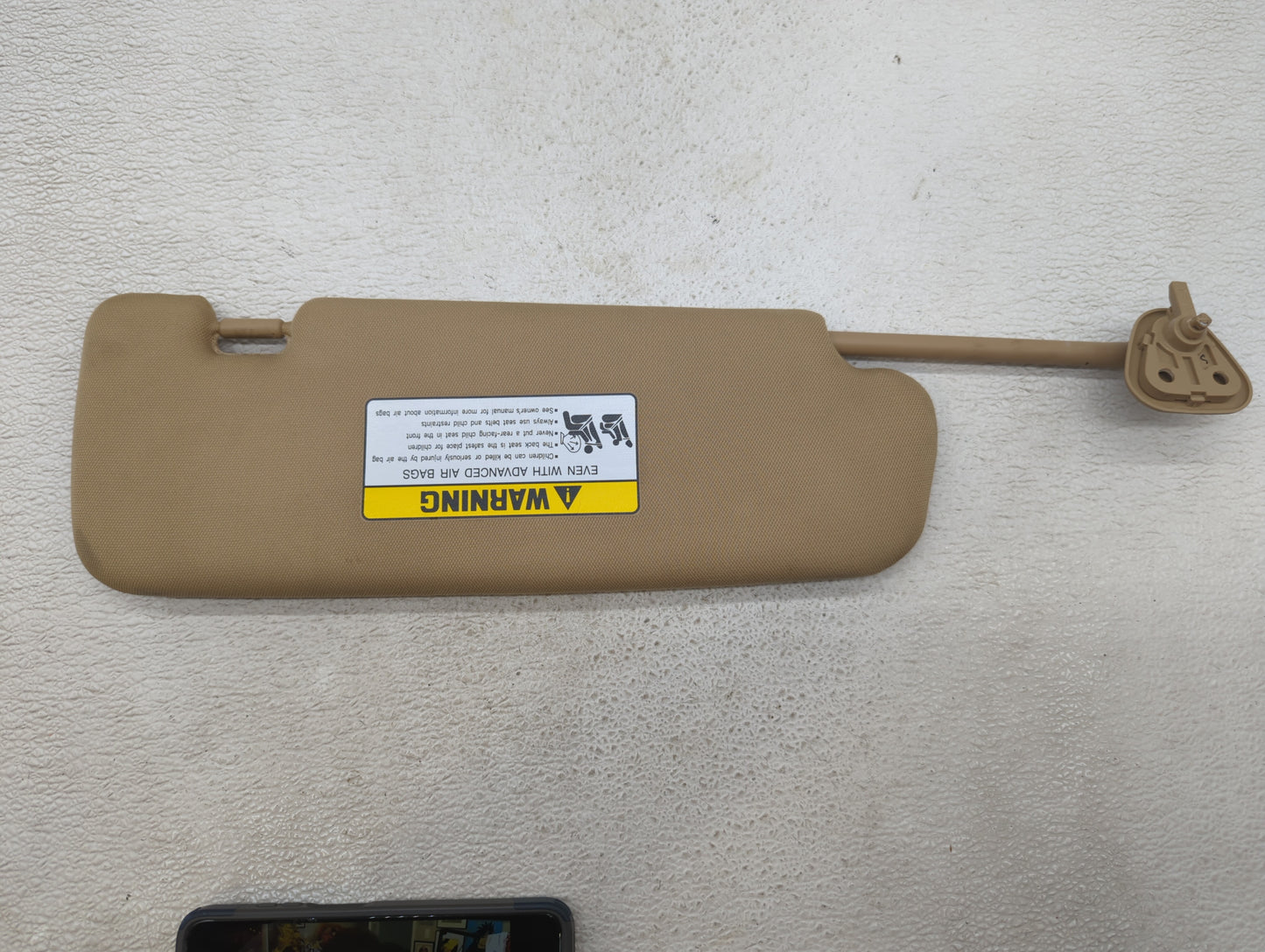 2011-2014 Hyundai Sonata Sun Visor Shade Replacement Driver Left Mirror Fits Fits 2011 2012 2013 2014 OEM Used Auto Parts -