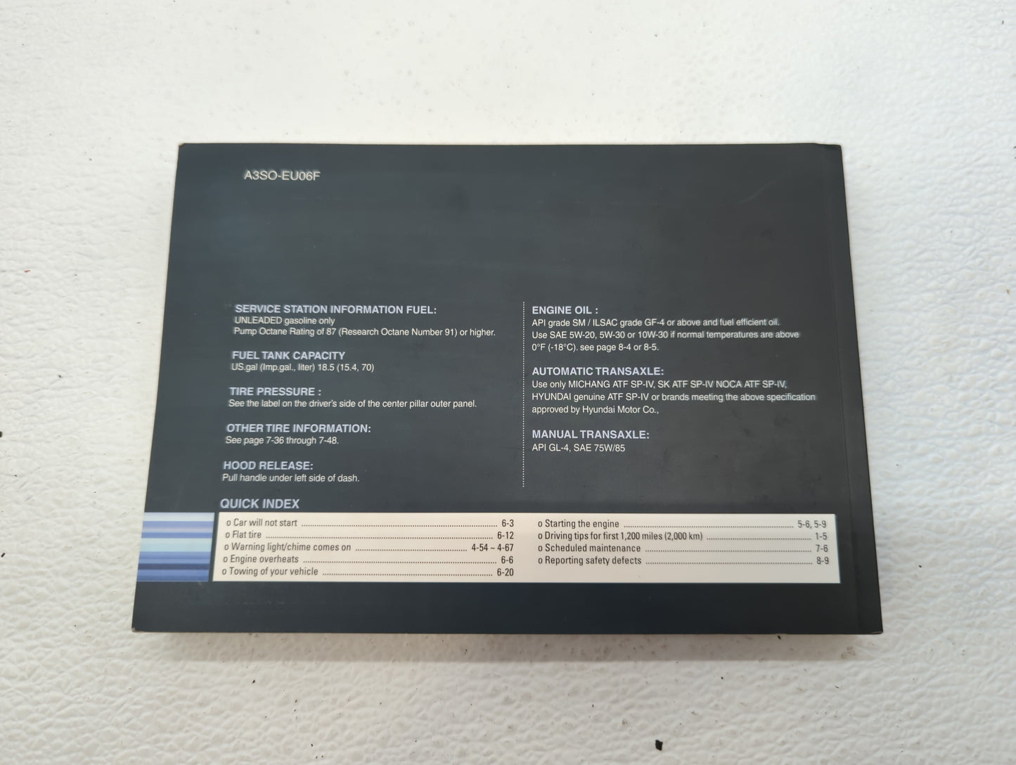 2011 Hyundai Sonata Owners Manual Book Guide OEM Used Auto Parts - Oemusedautoparts1.com