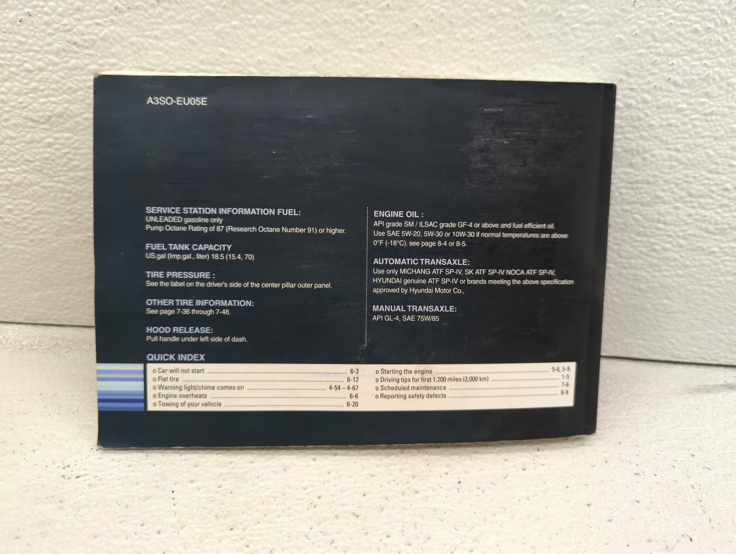2011 Hyundai Sonata Owners Manual Book Guide OEM Used Auto Parts - Oemusedautoparts1.com