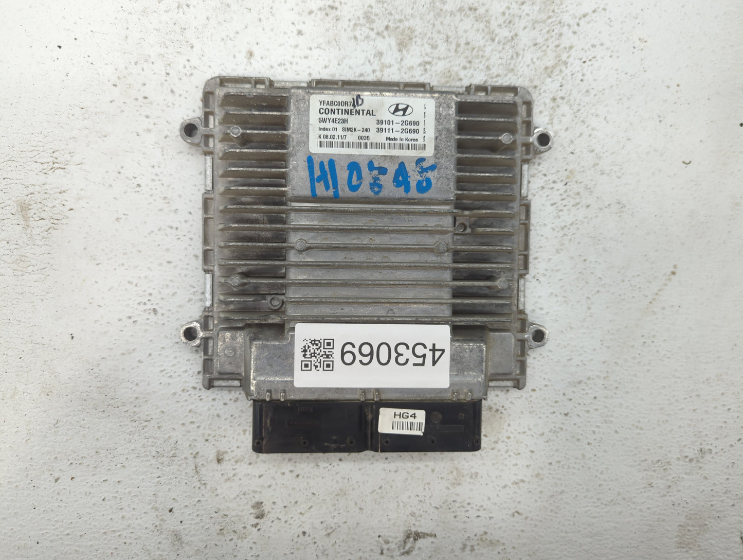 2011-2014 Hyundai Sonata PCM Engine Control Computer ECU ECM PCU OEM P/N:39111-2G690 39101-2G690 Fits Fits 2011 2012 2013 20