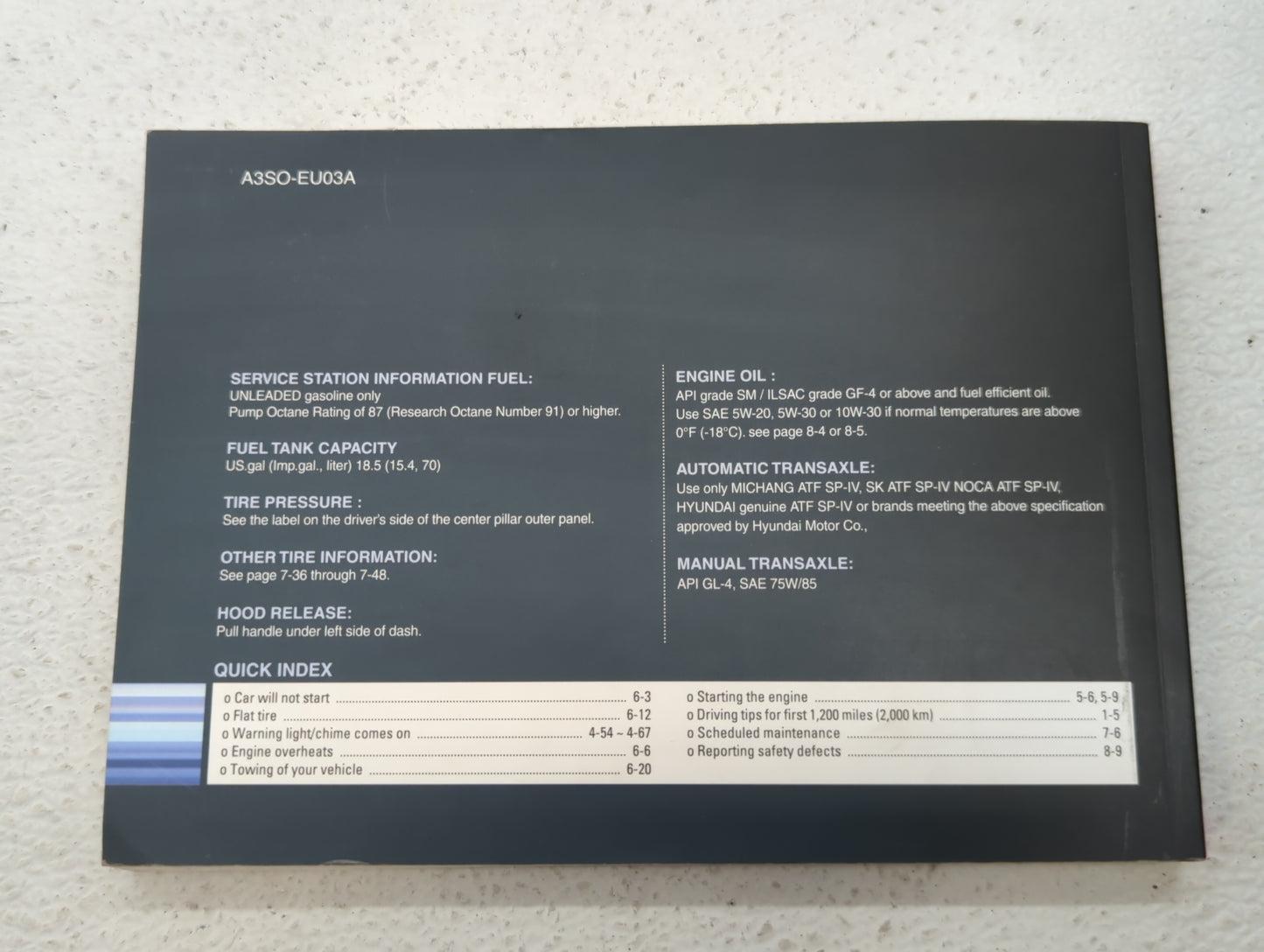 2011 Hyundai Sonata Owners Manual Book Guide OEM Used Auto Parts - Oemusedautoparts1.com