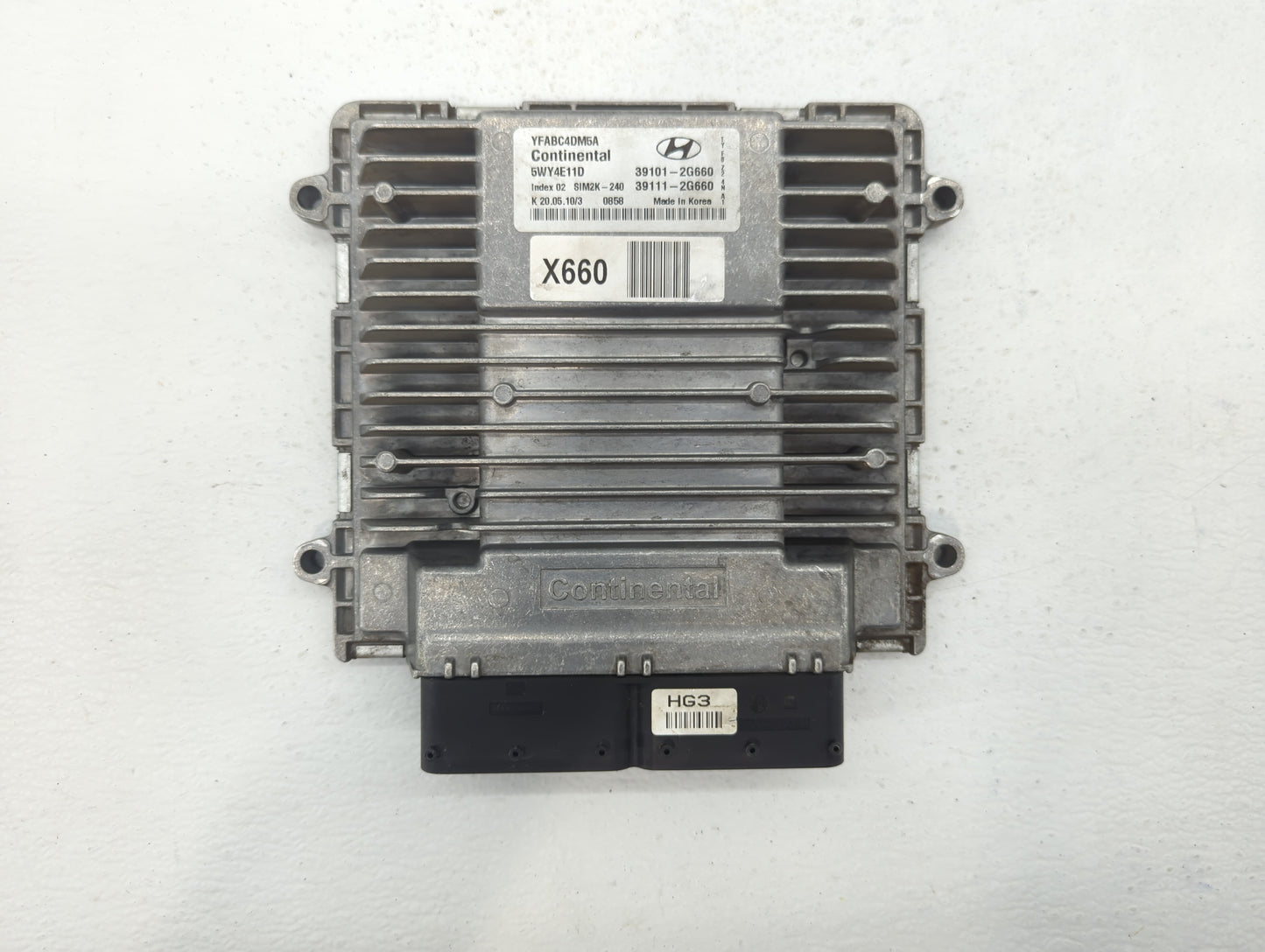 2011 Hyundai Sonata PCM Engine Control Computer ECU ECM PCU OEM P/N:39101-2G660 39111-2G660, 39111-2G670, 39101-2G670 Fits O