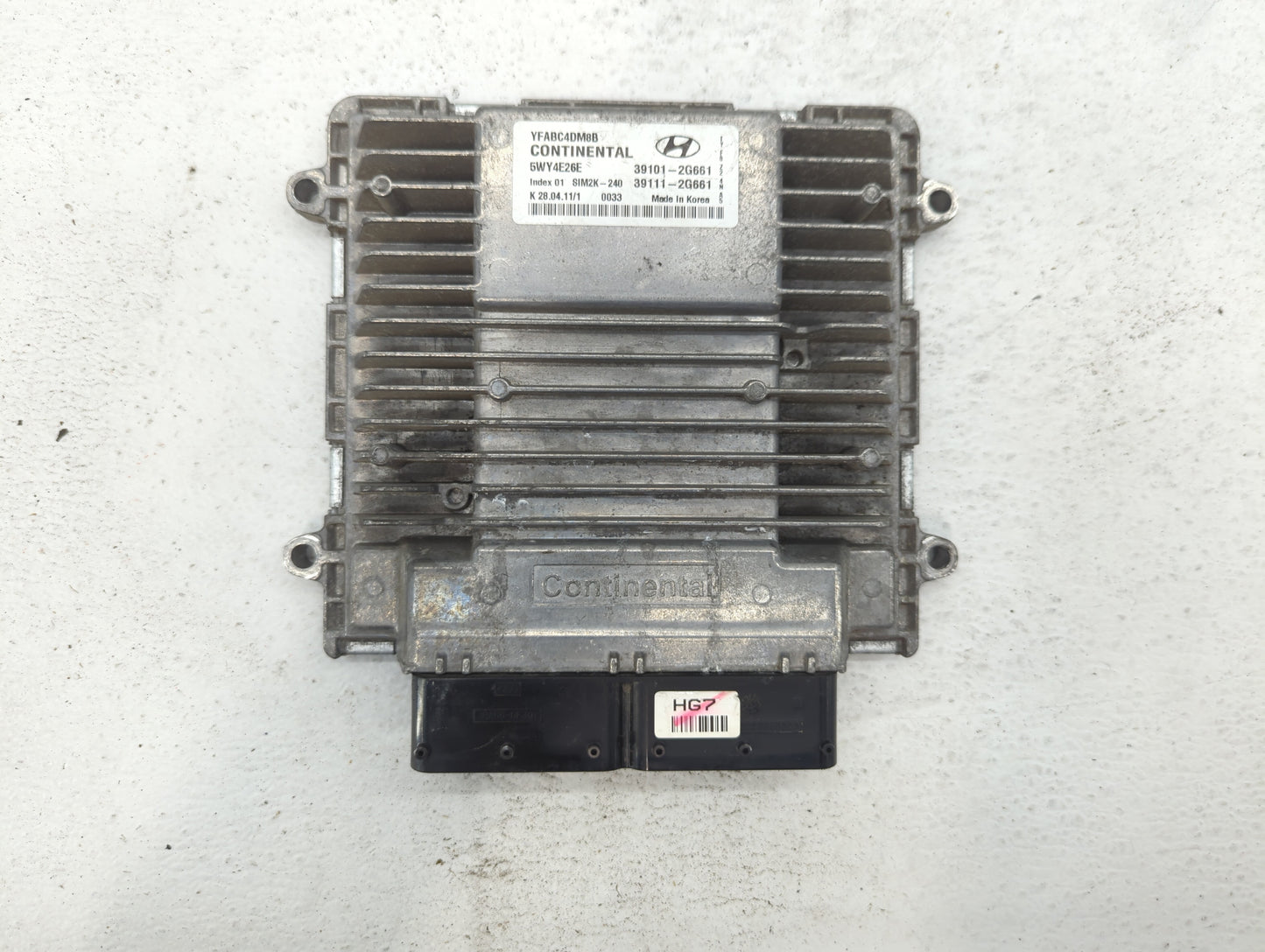 2011 Hyundai Sonata PCM Engine Control Computer ECU ECM PCU OEM P/N:39111-2G660 39101-2G660, 39111-2G670, 39101-2G670 Fits O