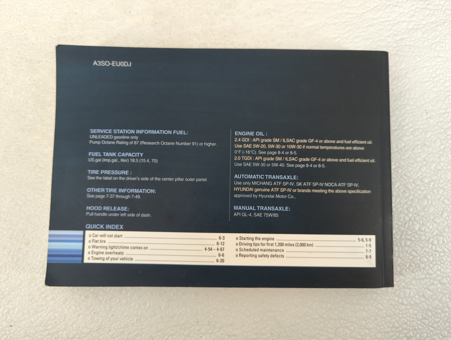 2011 Hyundai Sonata Owners Manual Book Guide OEM Used Auto Parts - Oemusedautoparts1.com