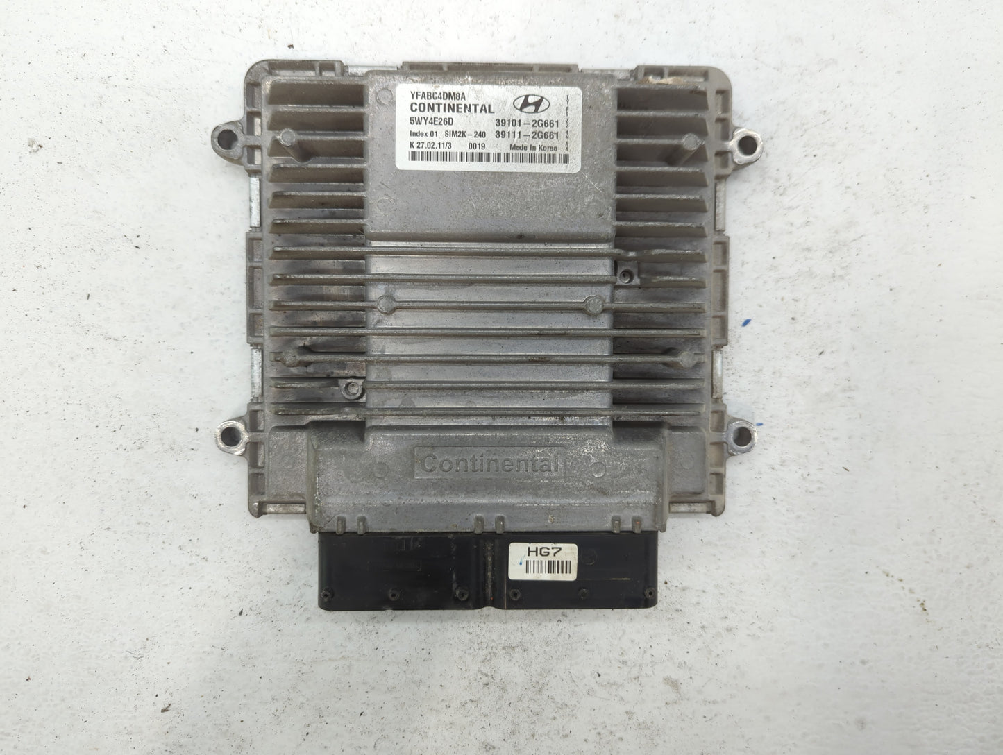 2011-2014 Hyundai Sonata PCM Engine Control Computer ECU ECM PCU OEM P/N:39101-2G661 Fits Fits 2011 2012 2013 2014 OEM Used