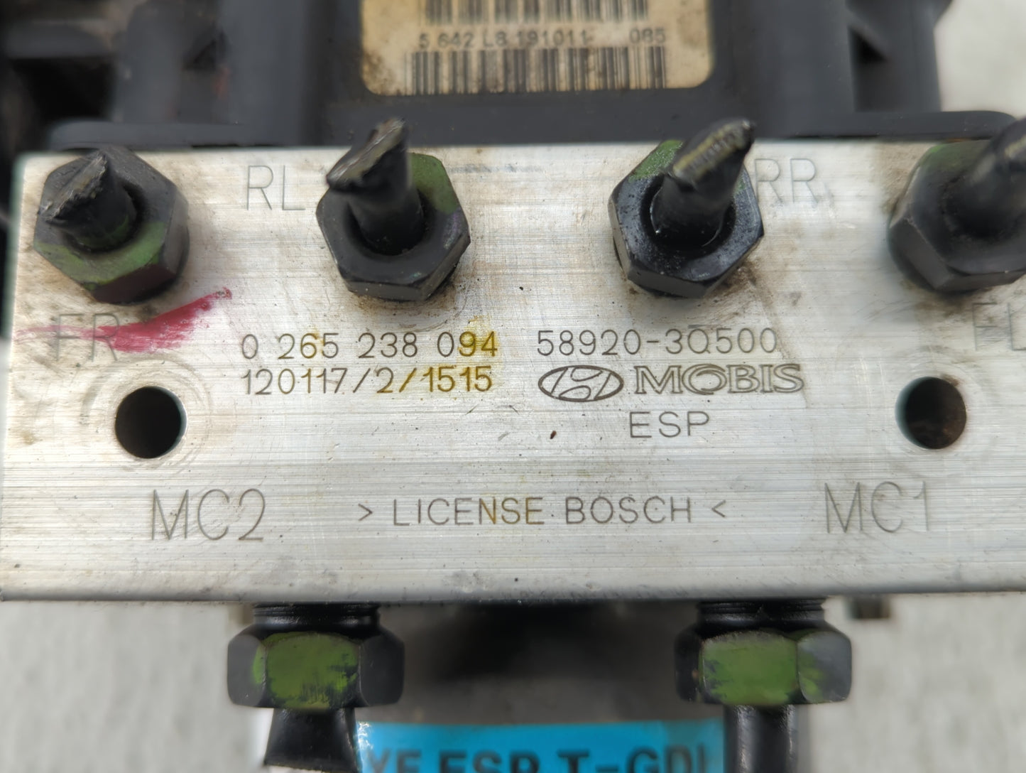 2011-2013 Hyundai Sonata ABS Pump Control Module Replacement P/N:58920-3Q500 Fits Fits 2011 2012 2013 OEM Used Auto Parts -
