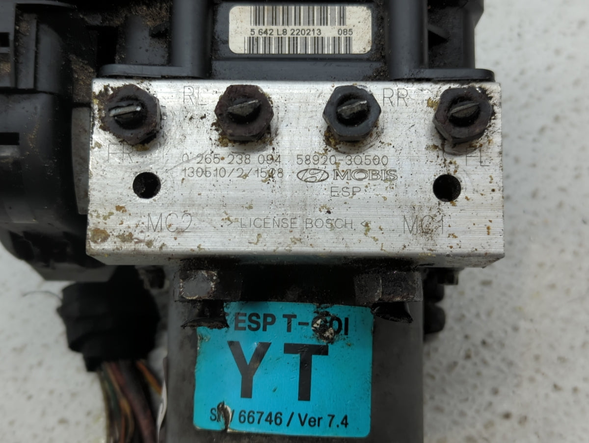 2011-2013 Hyundai Sonata Anti-Lock Brake ABS Pump Module Actuator OEM P/N:58920-30500 58920-3Q500 Fits Fits 2011 2012 2013 O
