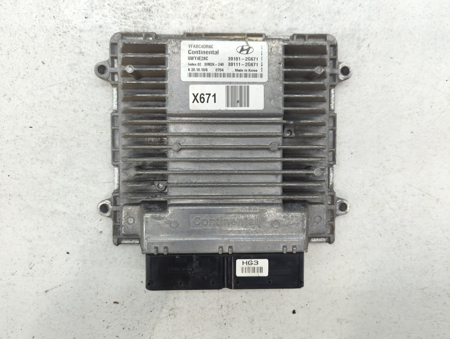 2011-2014 Hyundai Sonata PCM Engine Control Computer ECU ECM PCU OEM P/N:39111-2G671 39101-2G671 Fits Fits 2011 2012 2013 20