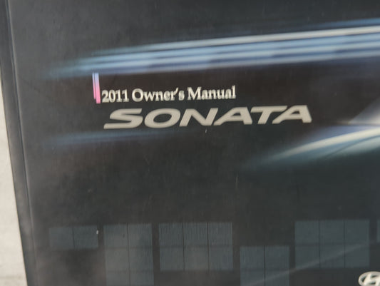 2011 Hyundai Sonata Owners Manual Book Guide P/N:A3S0-EU04D OEM Used Auto Parts