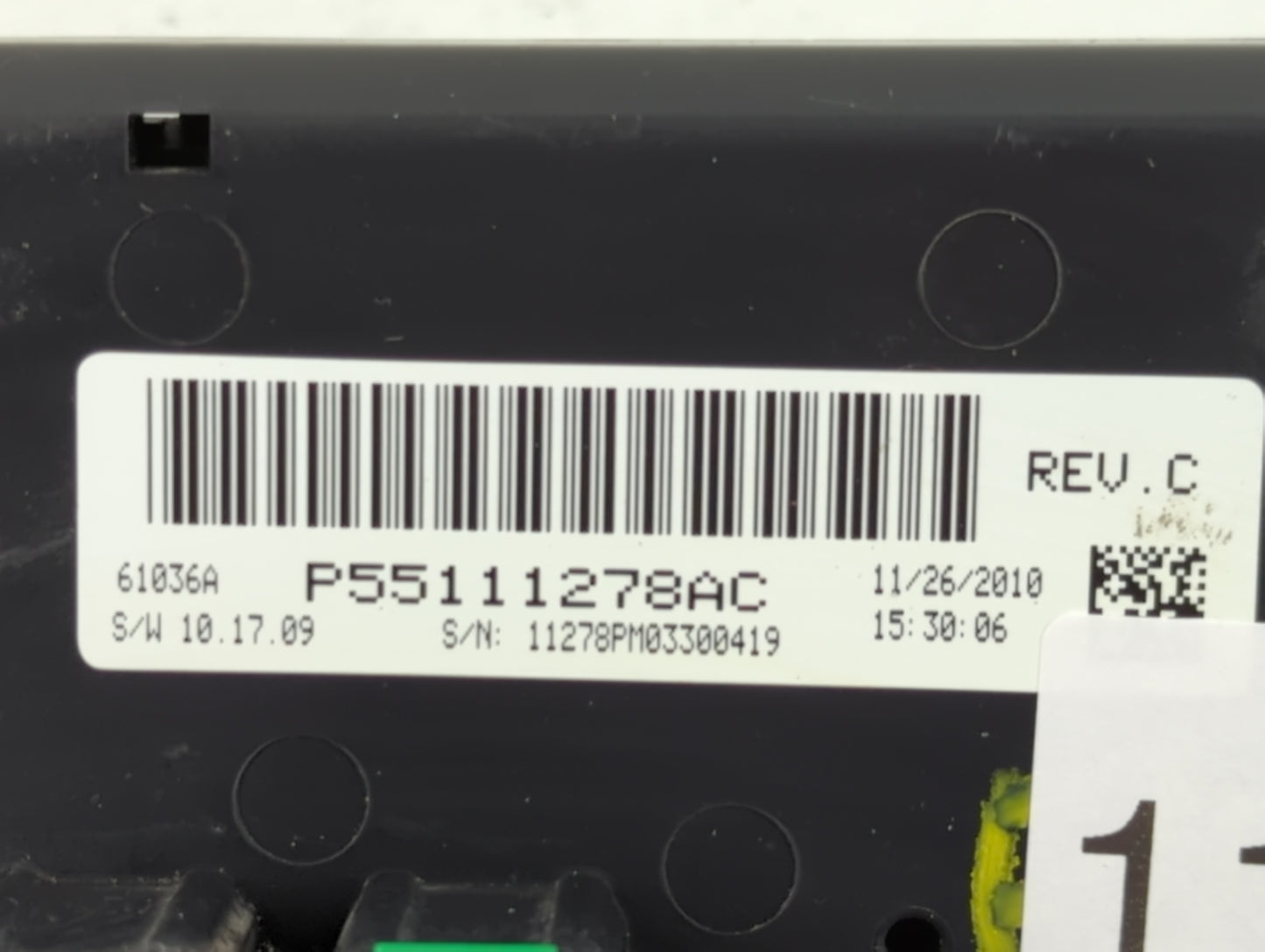 2011 Jeep Compass Climate Control Module Temperature AC/Heater Replacement P/N:P55111278AC Fits Fits 2012 2013 2014 2015 201