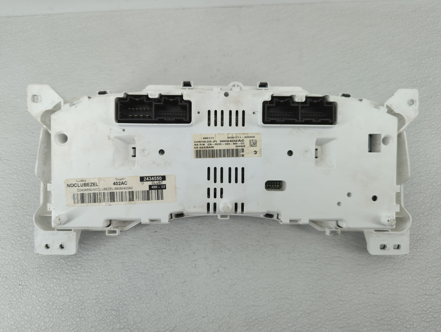 2011-2013 Jeep Compass Instrument Cluster Speedometer Gauges P/N:68080402AE 68080402AF, 68080402AD Fits Fits 2011 2012 2013