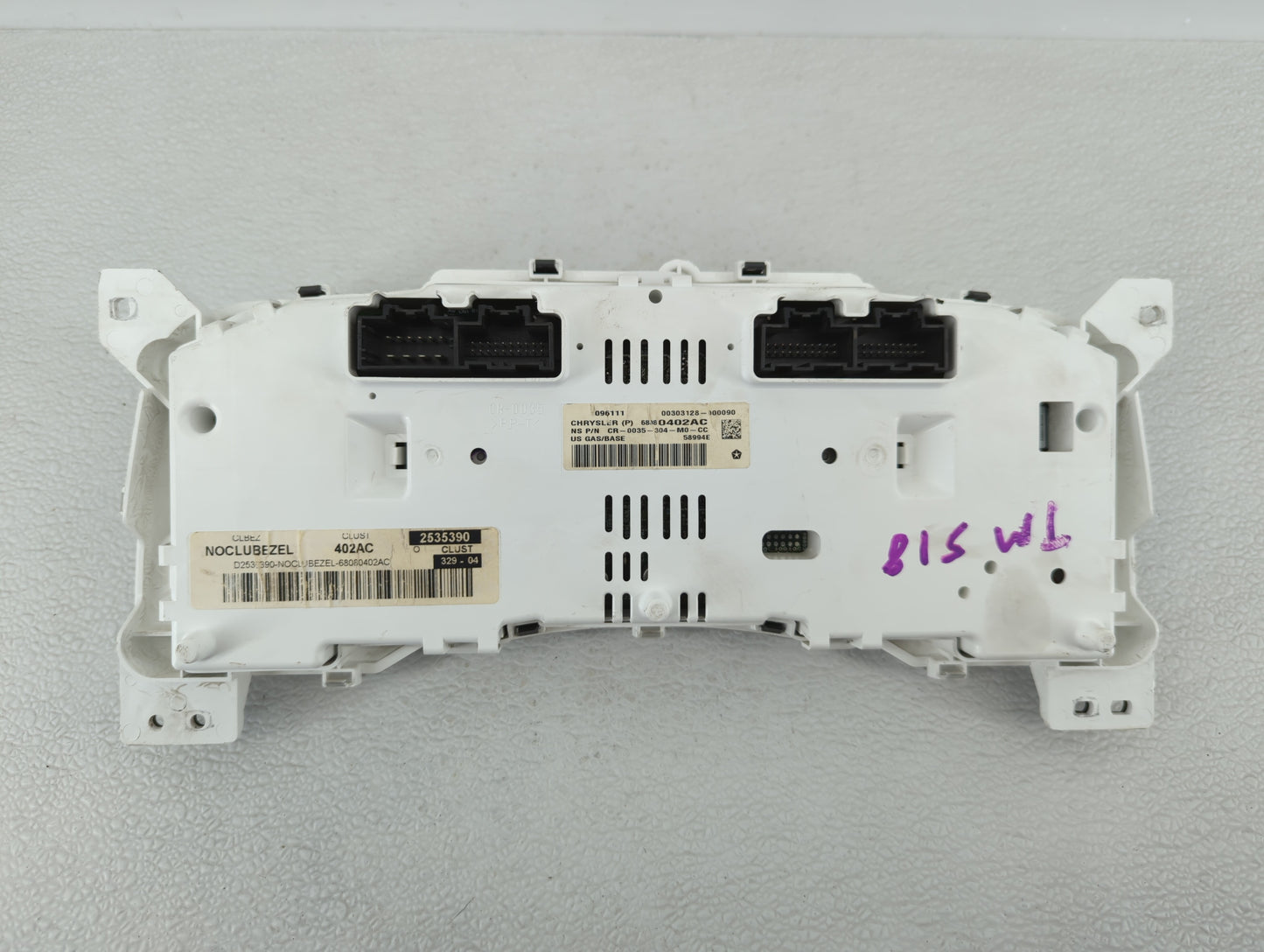 2011-2013 Jeep Compass Instrument Cluster Speedometer Gauges P/N:68080402AE 68080402AF, 68080402AD Fits Fits 2011 2012 2013