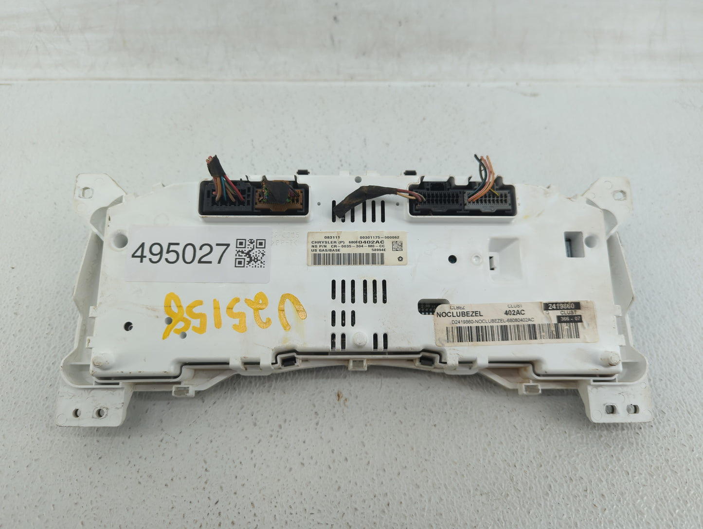 2011-2012 Jeep Compass Instrument Cluster Speedometer Gauges P/N:68080401AE 68080402AE, CR-0035-304-M0-CE Fits Fits 2011 201