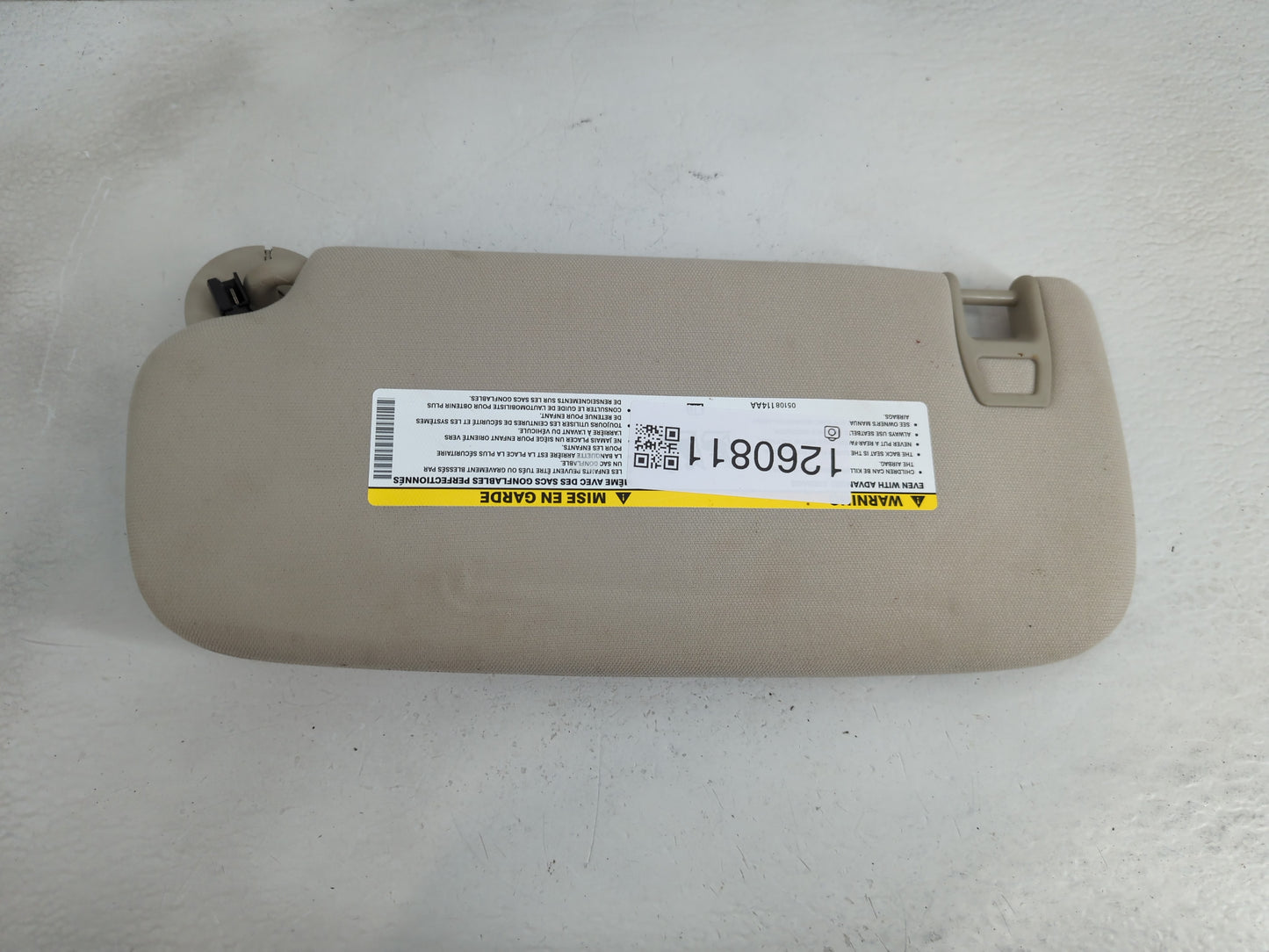 2011-2013 Jeep Grand Cherokee Sun Visor Shade Replacement Passenger Right Mirror Fits OEM Used Auto Parts - Oemusedautoparts