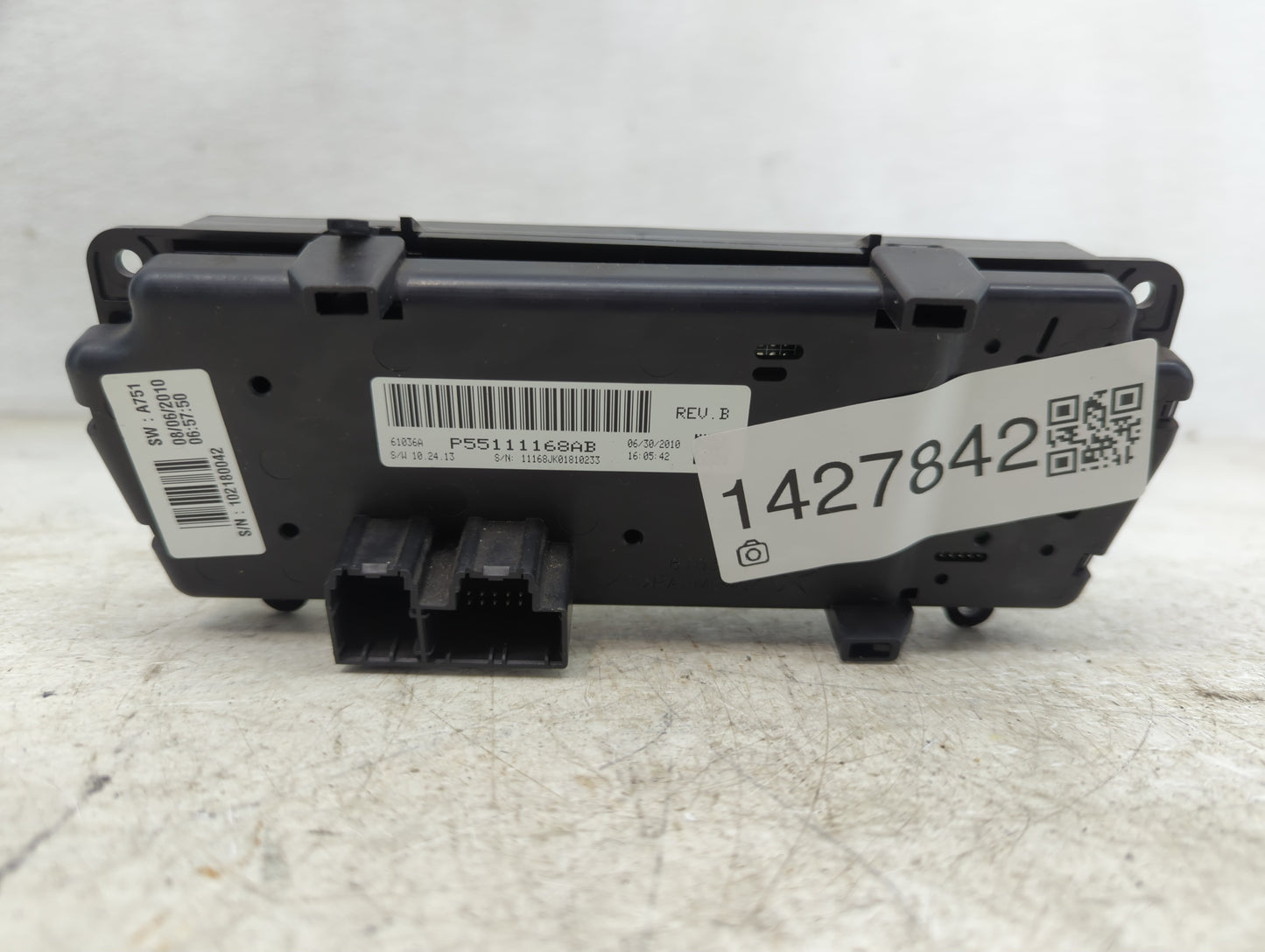 2011-2013 Jeep Wrangler Climate Control Module Temperature AC/Heater Replacement P/N:P55111168AB Fits Fits 2011 2012 2013 OE