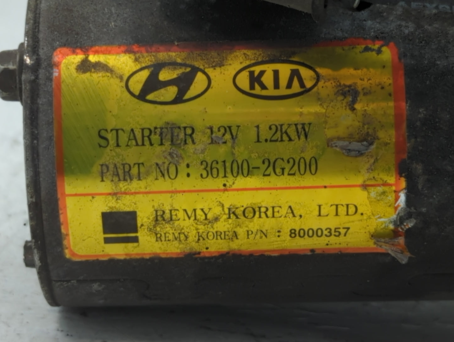 2010-2013 Kia Forte Car Starter Motor Solenoid OEM P/N:36100-2G200 Fits Fits 2008 2009 2010 2011 2012 2013 2014 2015 2016 OE