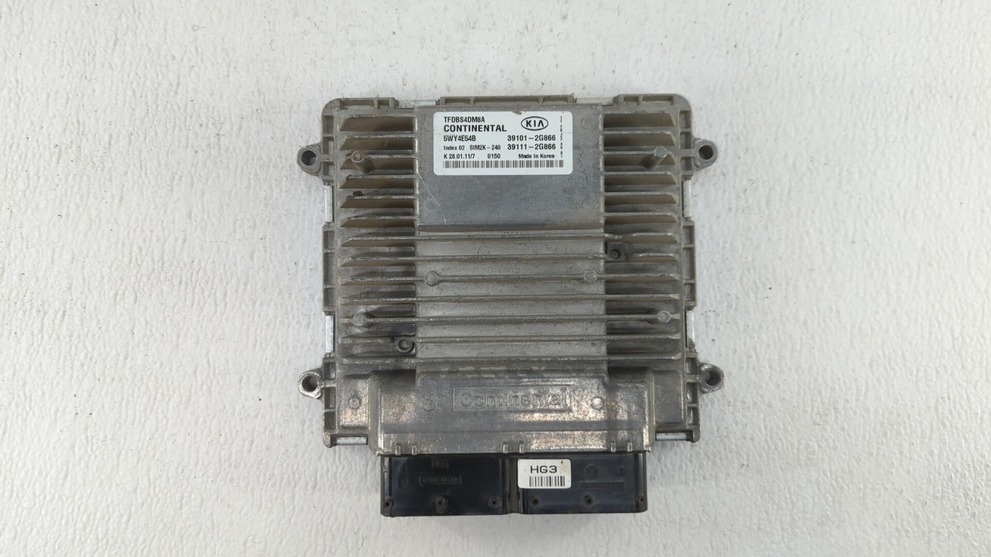 2011-2013 Kia Optima PCM Engine Control Computer ECU ECM PCU OEM P/N:39101-2G876 39111-2G876, 39101-2G866 Fits Fits 2011 201