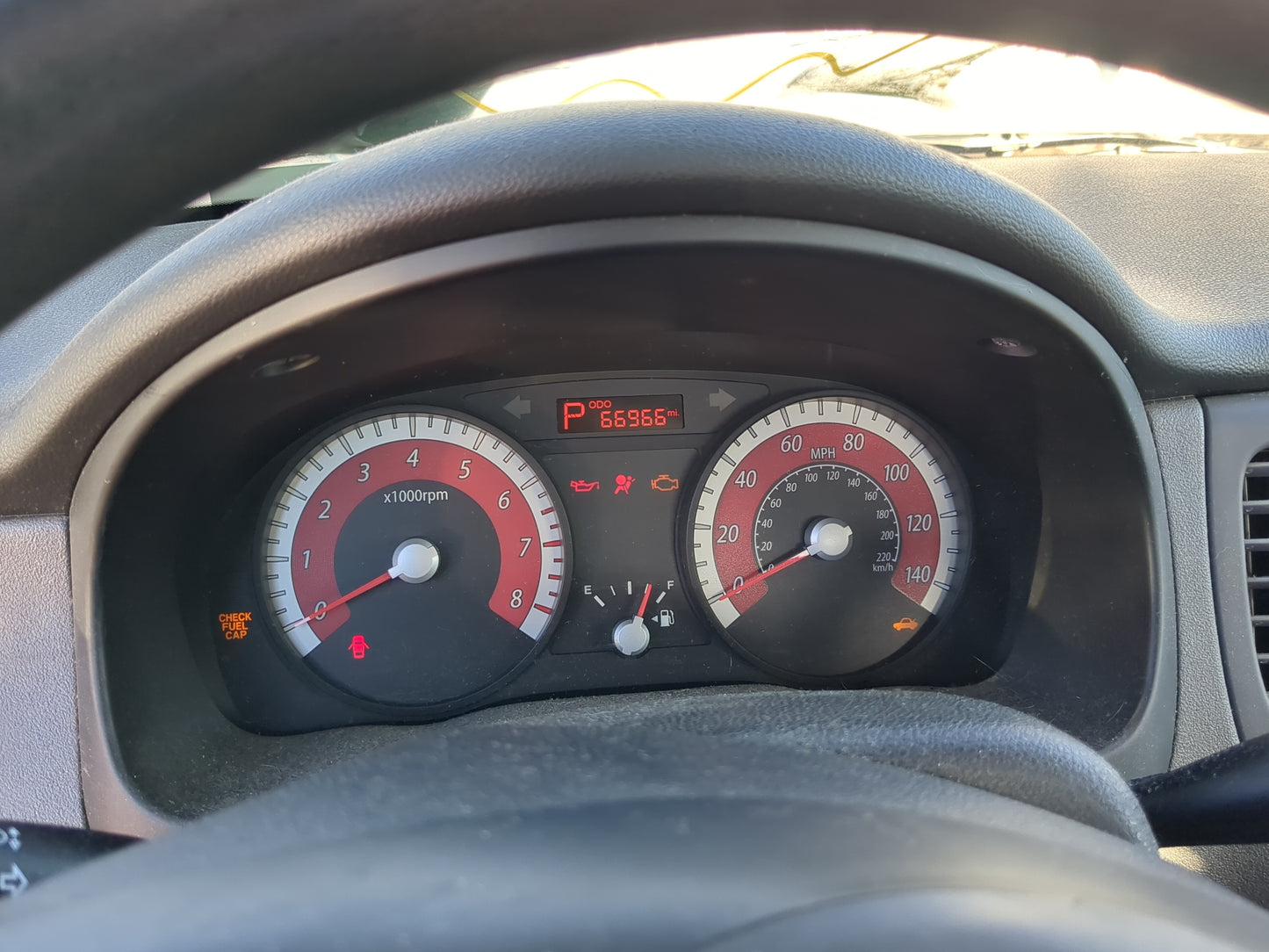 2010-2011 Kia Rio Instrument Cluster Speedometer Gauges Fits Fits 2010 2011 OEM Used Auto Parts - Oemusedautoparts1.com