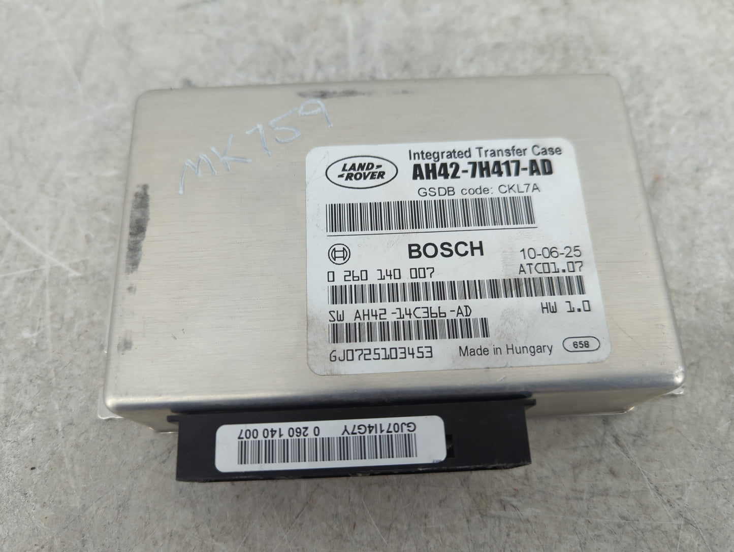 2010-2013 Land Rover Range Rover Sport Transfer Case Control Module - Oemusedautoparts1.com