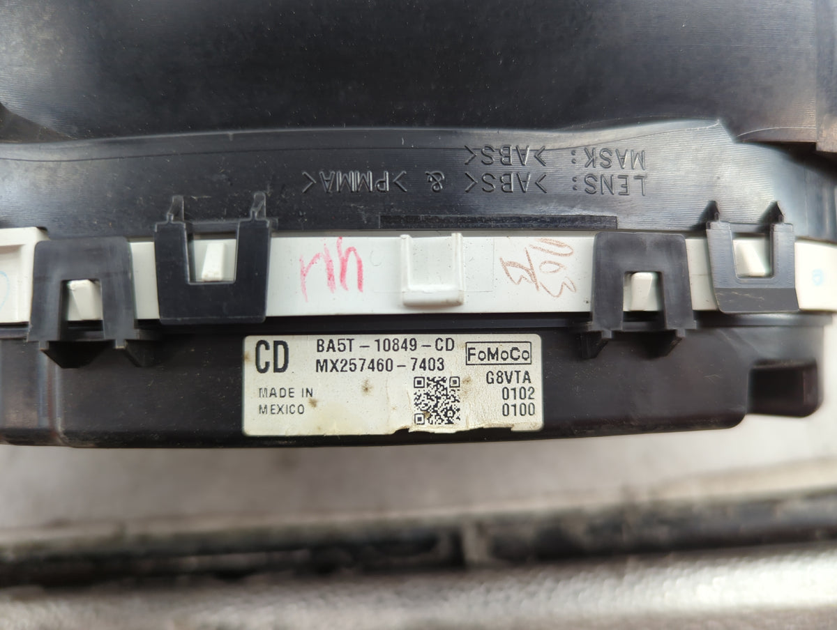 2011 Lincoln Mks Instrument Cluster Speedometer Gauges P/N:BA5T-10849-CD MX257460-7403 Miles: Fits OEM Used Auto Parts - Oem
