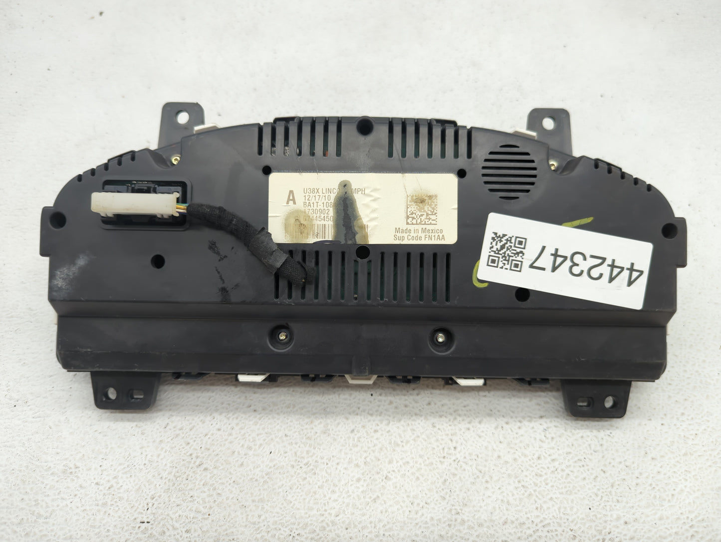 2011 Lincoln Mkx Instrument Cluster Speedometer Gauges P/N:BA1T-10849-AP BA1T-10849-AM Fits OEM Used Auto Parts - Oemusedaut