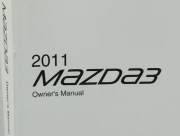 2011 Mazda 3 Owners Manual Book Guide OEM Used Auto Parts