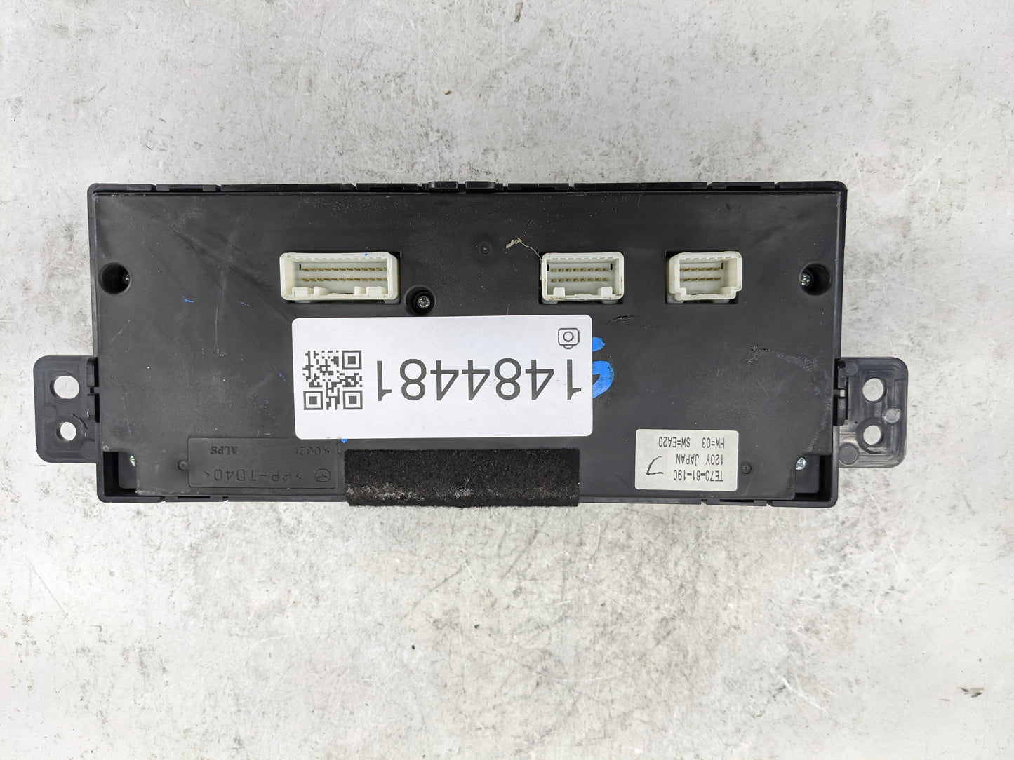 2010-2015 Mazda Cx-9 Climate Control Module Temperature AC/Heater Replacement P/N:TE70-61-190 SW-EA20 Fits OEM Used Auto Par