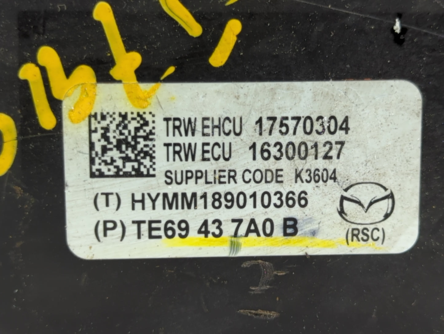 2010-2012 Mazda Cx-9 ABS Pump Control Module Replacement P/N:TE69 43 7A0 E TE69 43 7A0 B, TE69 43 7A0 D Fits Fits 2010 2011