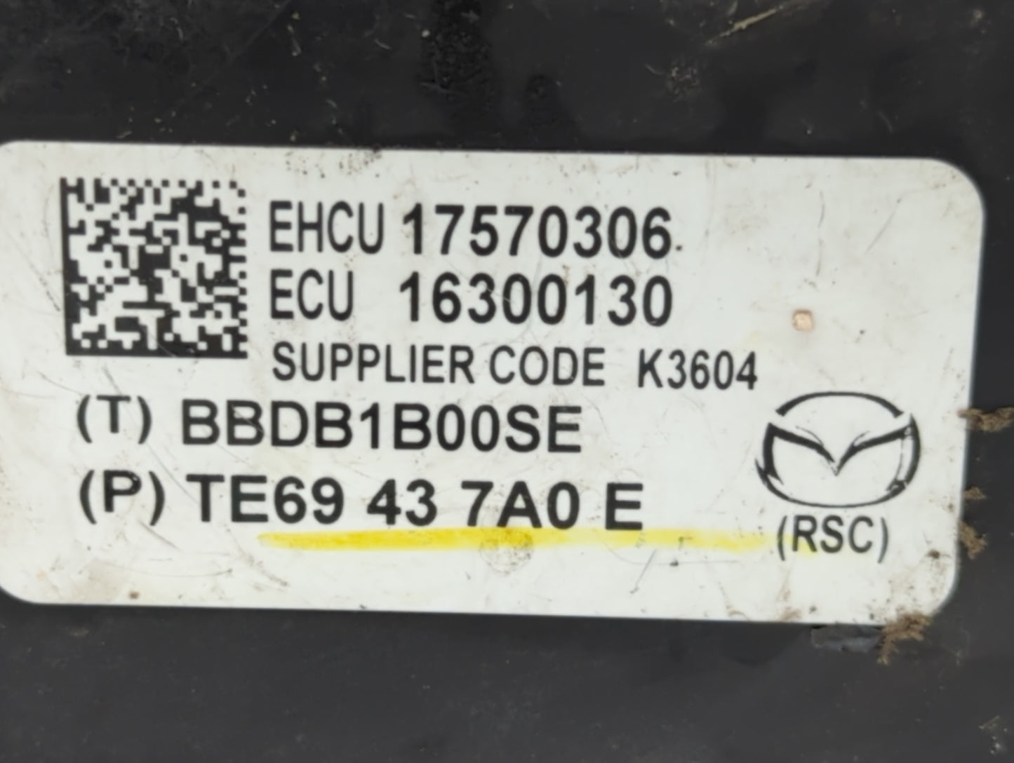 2010-2012 Mazda Cx-9 ABS Pump Control Module Replacement P/N:TE69 43 7A0 E TE69 43 7A0 D Fits Fits 2010 2011 2012 OEM Used A