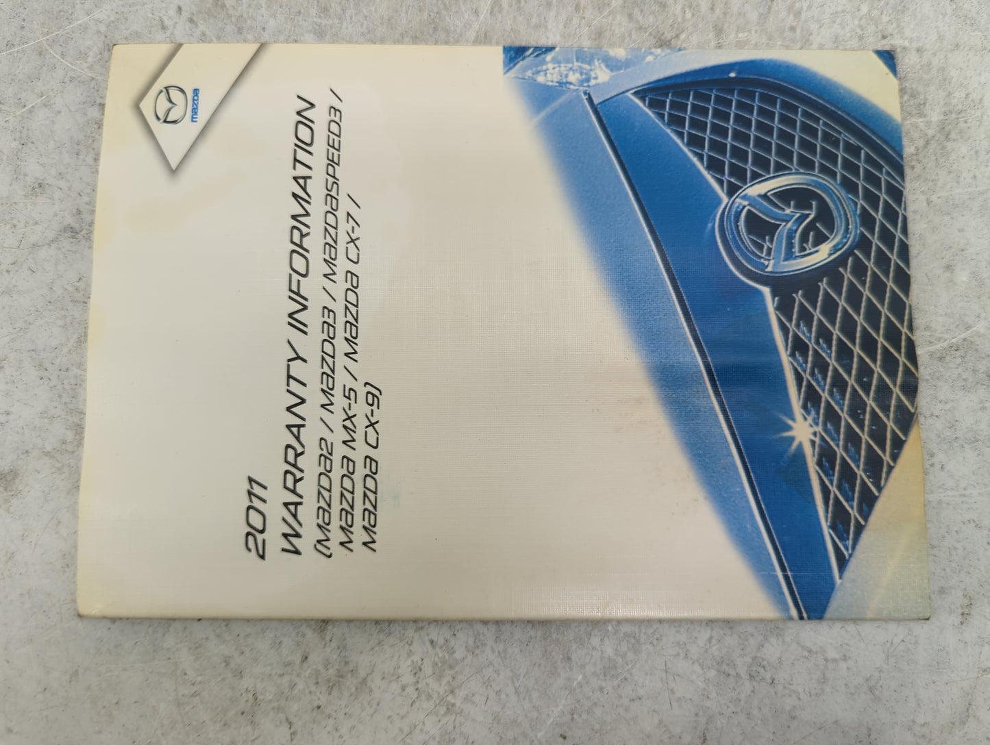 2011 Mazda Mazda3 Owners Manual Book Guide P/N:8BM5-EA-10F 9999-95-038C-11 OEM Used Auto Parts - Oemusedautoparts1.com