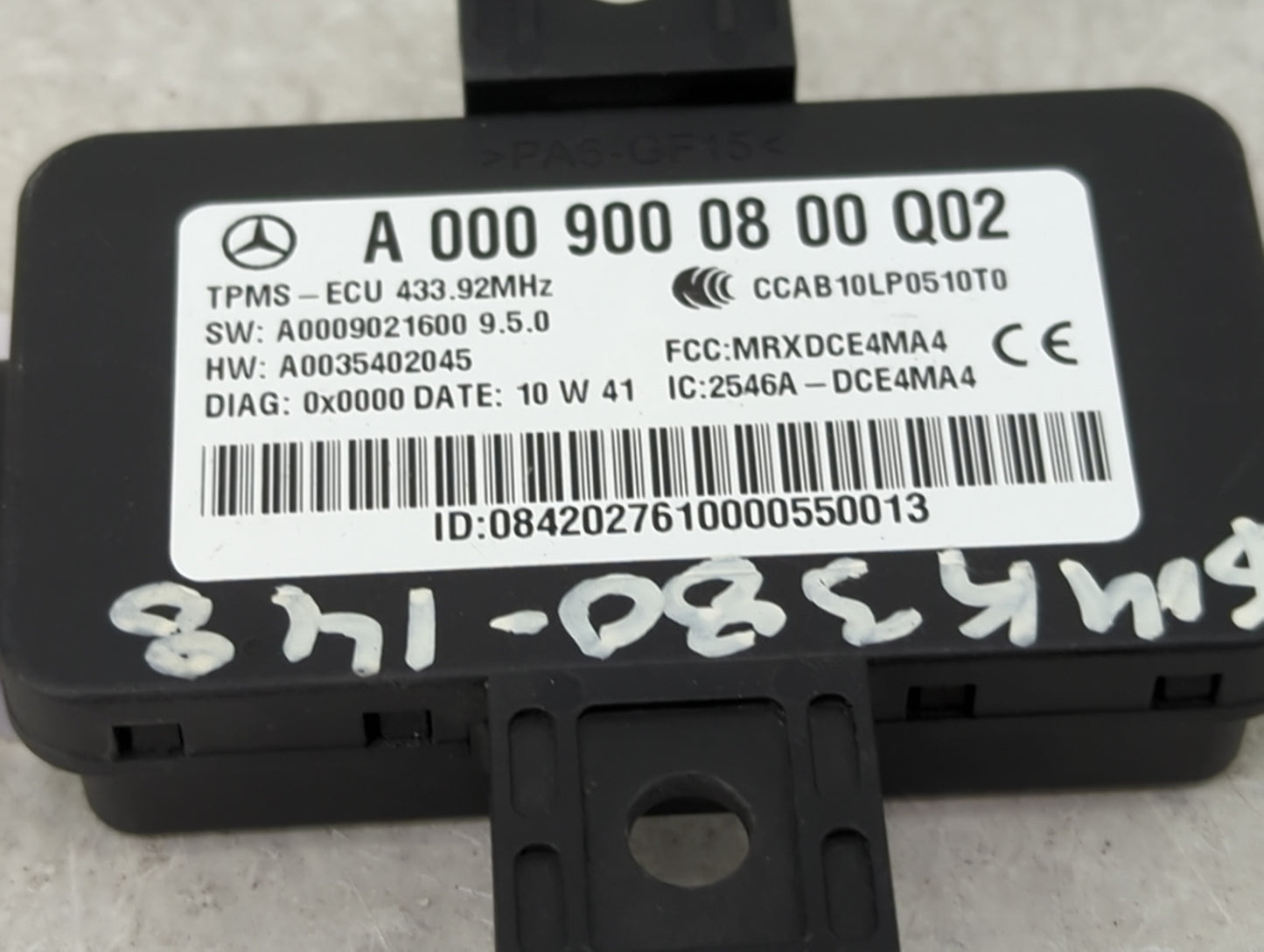 2011 Mercedes-benz C-class Tire Pressure Monitoring System Sensor Tpms - Oemusedautoparts1.com