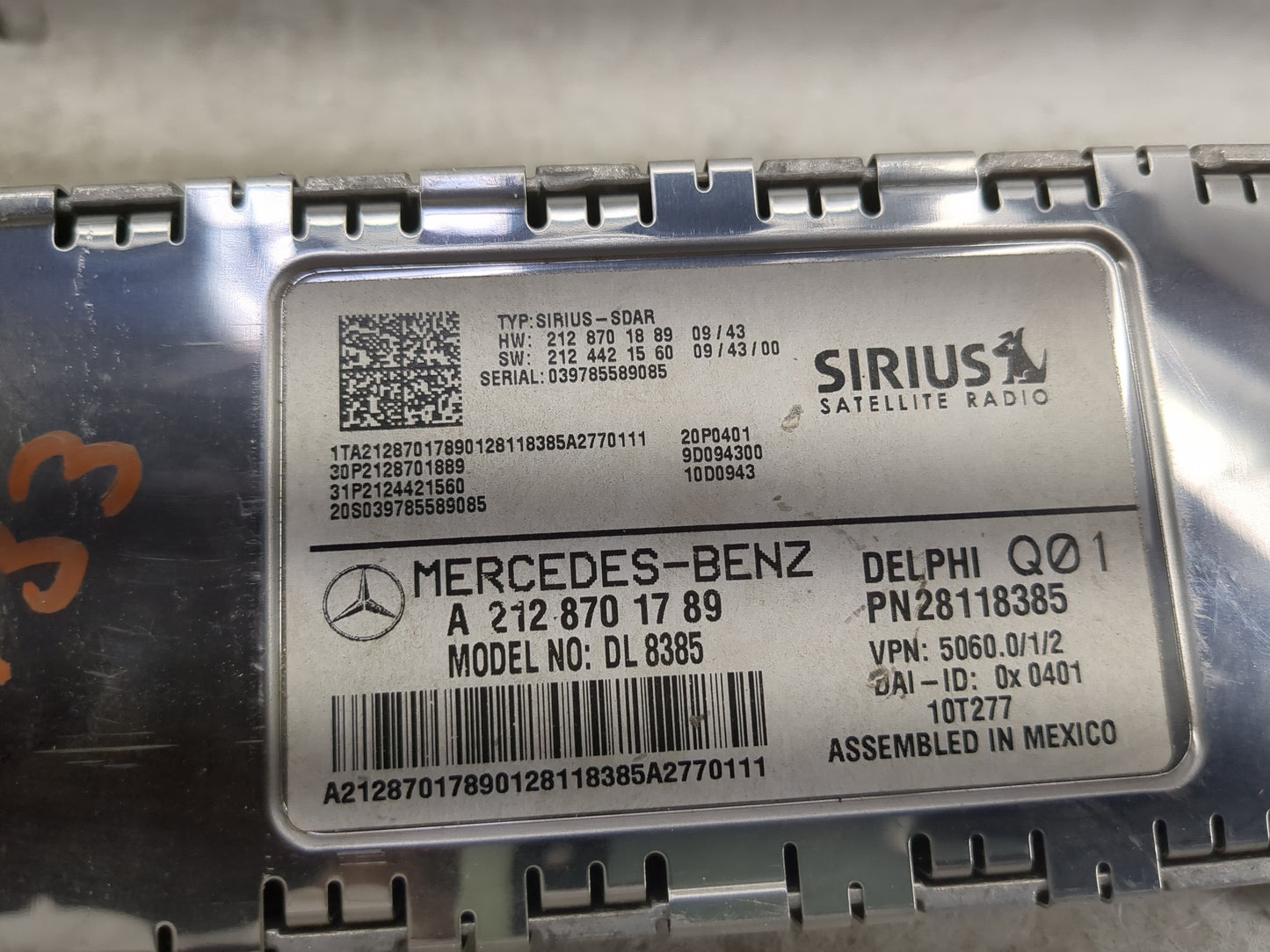 2011 Mercedes-benz E-class Radio Speaker Amplifier - Oemusedautoparts1.com