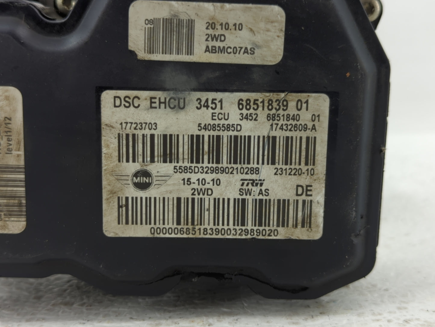 2011 Mini Cooper ABS Pump Control Module Replacement P/N:3451 6851839 6793932 Fits OEM Used Auto Parts - Oemusedautoparts1.c